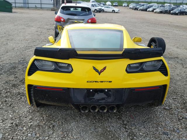 1G1YU2D64H5604286 - 2017 CHEVROLET CORVETTE Z YELLOW photo 6