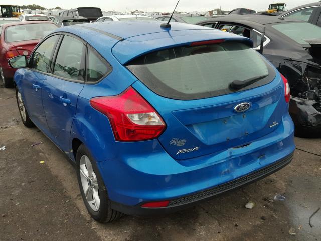 1FADP3K28EL461276 - 2014 FORD FOCUS BLUE photo 3