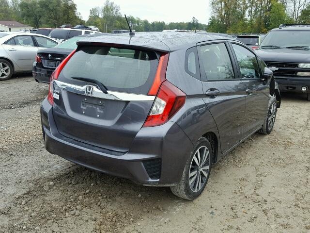 JHMGK5H73GX039057 - 2016 HONDA FIT EX GRAY photo 4