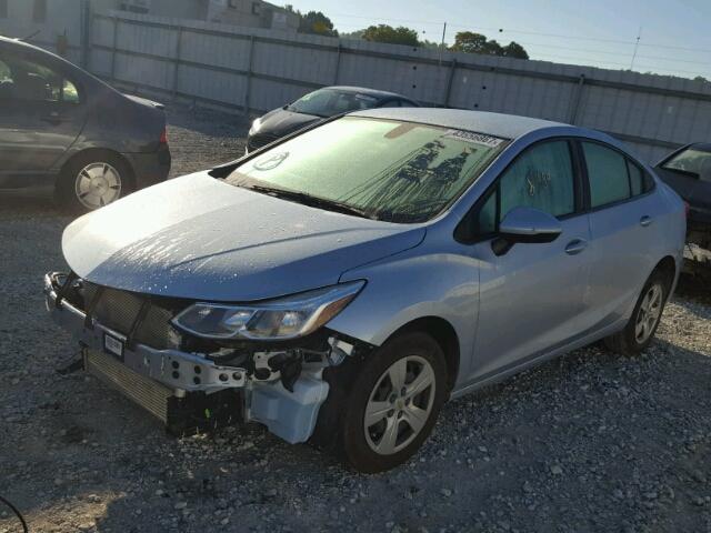 1G1BC5SM0H7196241 - 2017 CHEVROLET CRUZE LS SILVER photo 2