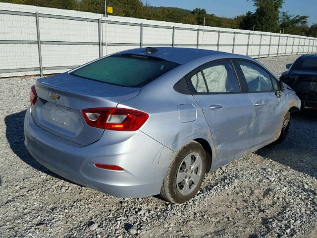 1G1BC5SM0H7196241 - 2017 CHEVROLET CRUZE LS SILVER photo 4