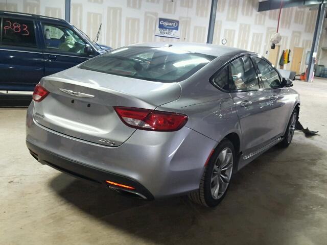 1C3CCCBBXFN734312 - 2015 CHRYSLER 200 S GRAY photo 4