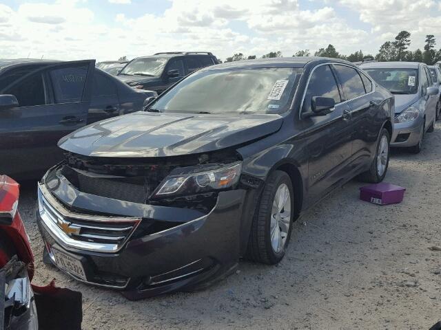 2G1125S30F9112372 - 2015 CHEVROLET IMPALA LT GRAY photo 2