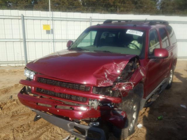 1GNEC13T65R248949 - 2005 CHEVROLET TAHOE C150 RED photo 2