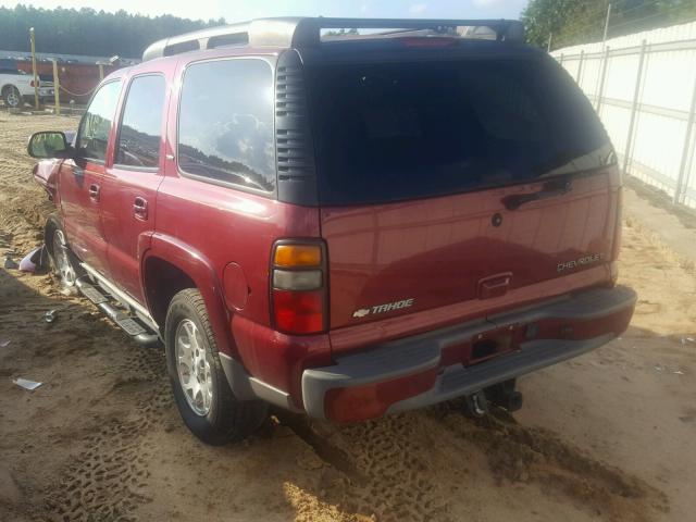 1GNEC13T65R248949 - 2005 CHEVROLET TAHOE C150 RED photo 3