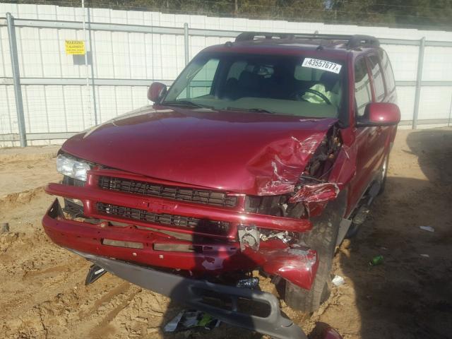 1GNEC13T65R248949 - 2005 CHEVROLET TAHOE C150 RED photo 9