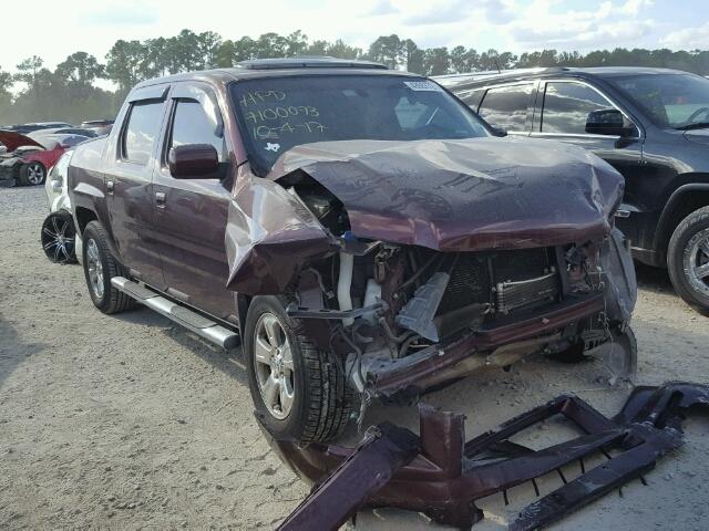 2HJYK16507H535420 - 2007 HONDA RIDGELINE BURGUNDY photo 1