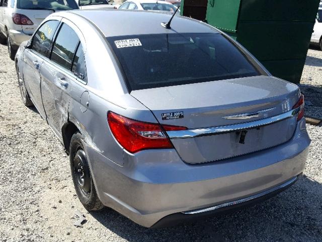 1C3CCBBB0DN545322 - 2013 CHRYSLER 200 TOURIN SILVER photo 3