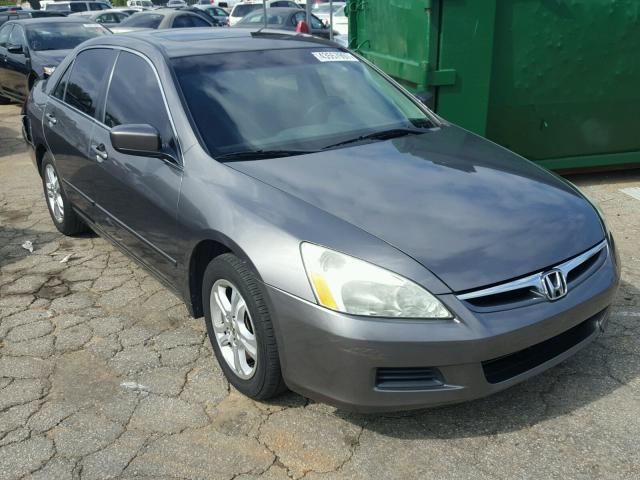 1HGCM56826A127686 - 2006 HONDA ACCORD EX GRAY photo 1