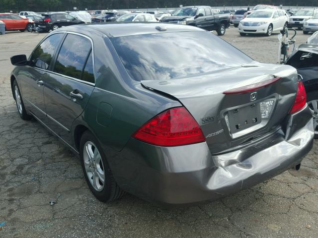 1HGCM56826A127686 - 2006 HONDA ACCORD EX GRAY photo 3