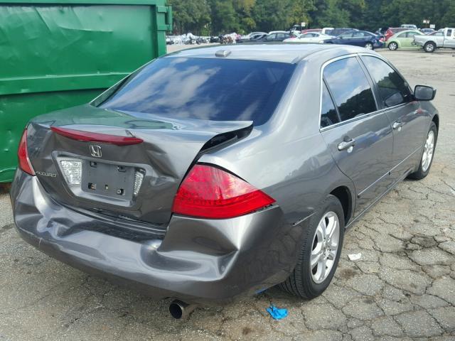 1HGCM56826A127686 - 2006 HONDA ACCORD EX GRAY photo 4