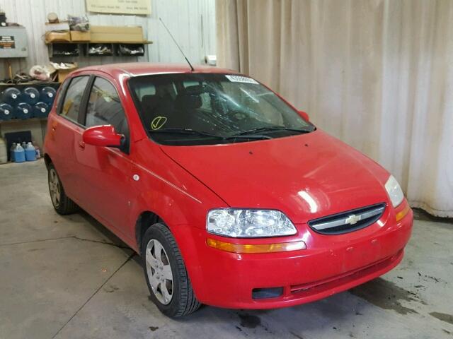 KL1TD66617B785344 - 2007 CHEVROLET AVEO RED photo 1