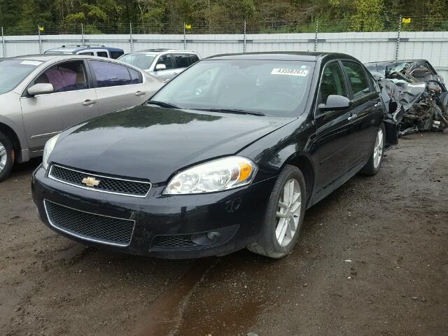 2G1WC5E35D1215331 - 2013 CHEVROLET IMPALA BLACK photo 2