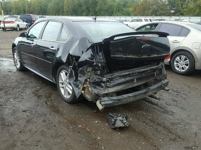 2G1WC5E35D1215331 - 2013 CHEVROLET IMPALA BLACK photo 3