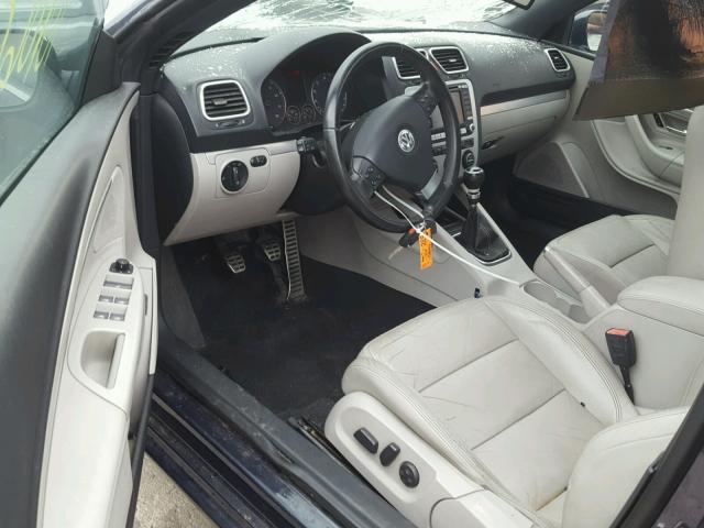 WVWCA71F07V042641 - 2007 VOLKSWAGEN EOS 2.0T S ლურჯი ფოტო 9