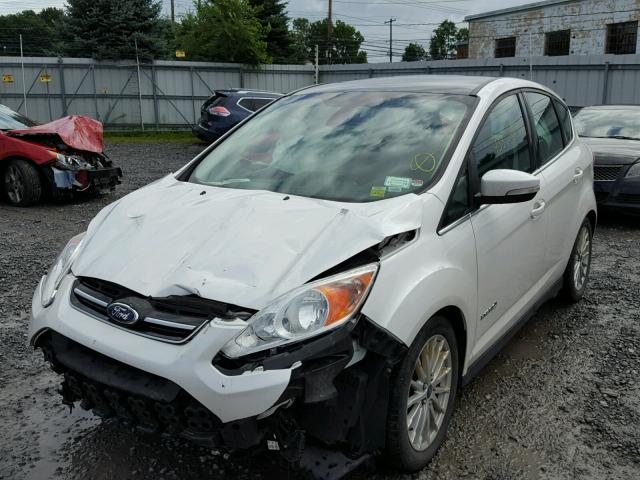 1FADP5BU5FL100408 - 2015 FORD C-MAX SEL WHITE photo 2