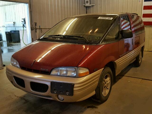 1GMDU06L3ST248795 - 1995 PONTIAC TRANS SPOR MAROON photo 2