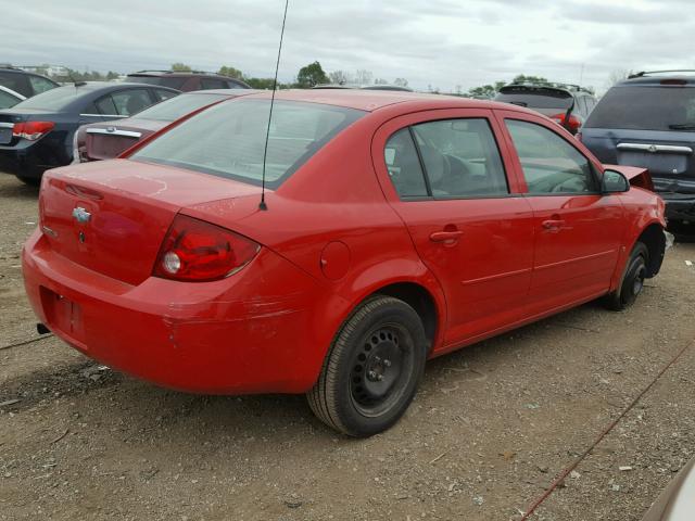 1G1AK55F267600858 - 2006 CHEVROLET COBALT RED photo 4