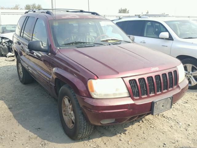 1J4GW68N6XC770397 - 1999 JEEP GRAND CHER BURGUNDY photo 1