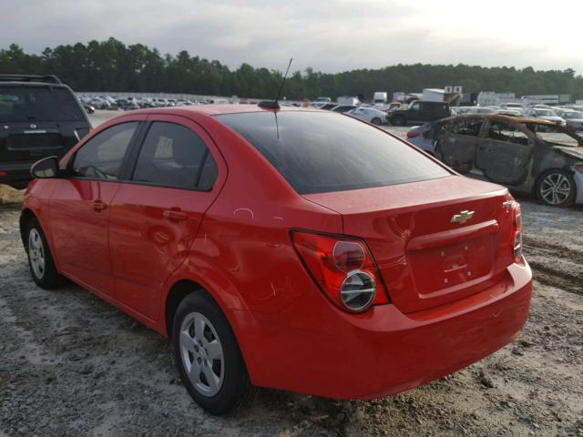 1G1JA5SH3F4110990 - 2015 CHEVROLET SONIC LS RED photo 3