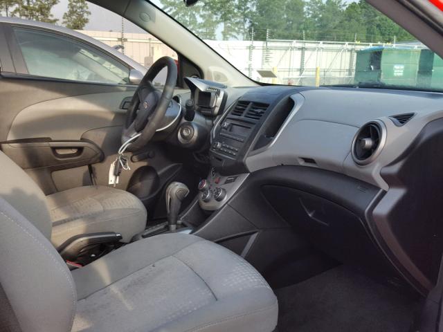 1G1JA5SH3F4110990 - 2015 CHEVROLET SONIC LS RED photo 5