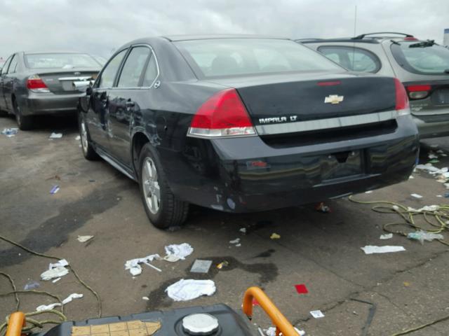 2G1WT57N291267456 - 2009 CHEVROLET IMPALA BLACK photo 3