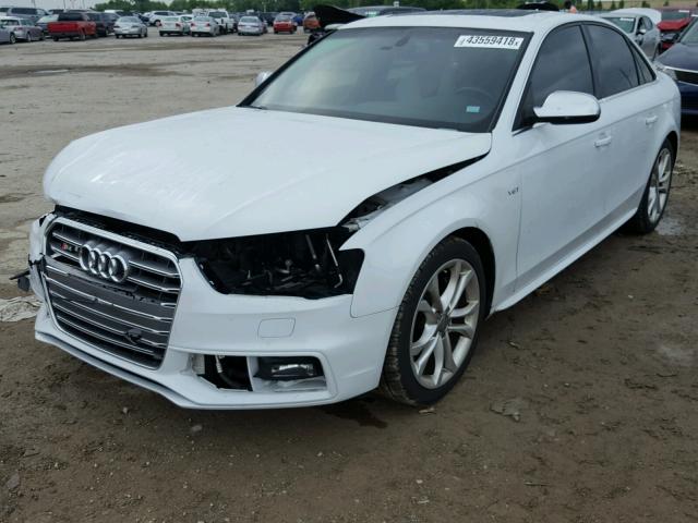 WAUBGAFLXEA109110 - 2014 AUDI S4 PREMIUM WHITE photo 2