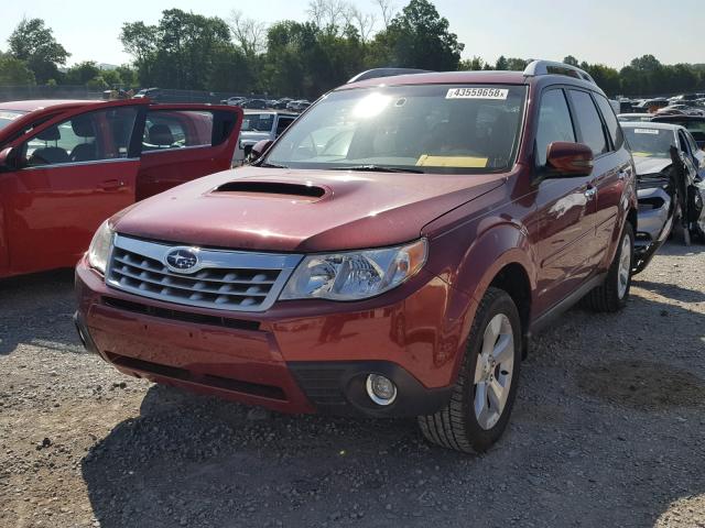 JF2SHGGC1DH421762 - 2013 SUBARU FORESTER T RED photo 2