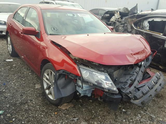 3FAHP0JA9AR146362 - 2010 FORD FUSION SEL RED photo 1