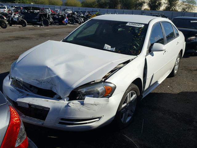 2G1WG5E39D1241449 - 2013 CHEVROLET IMPALA LT WHITE photo 2