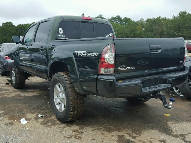 5TFLU4ENXEX094089 - 2014 TOYOTA TACOMA DOU GREEN photo 3