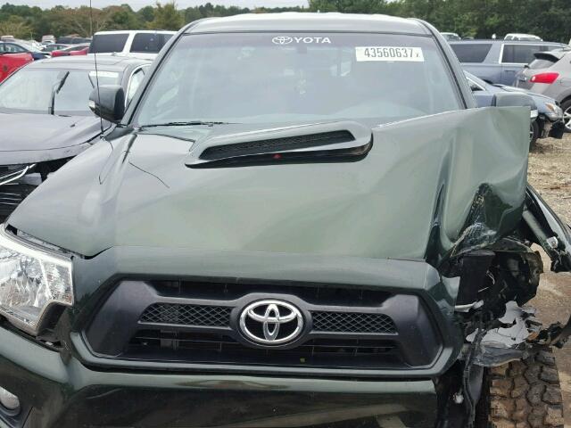 5TFLU4ENXEX094089 - 2014 TOYOTA TACOMA DOU GREEN photo 7