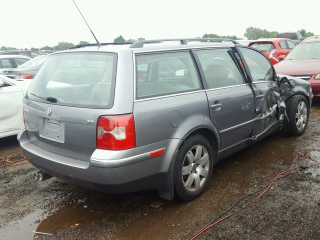 WVWWH63B82E394646 - 2002 VOLKSWAGEN PASSAT GLX GRAY photo 4