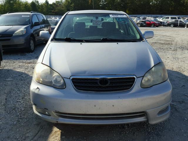 1NXBR32E18Z039849 - 2008 TOYOTA COROLLA SILVER photo 9