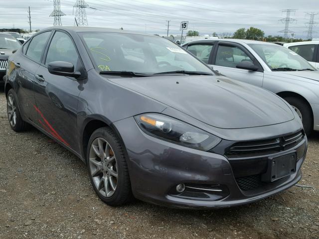 1C3CDFBB7FD243734 - 2015 DODGE DART SXT GRAY photo 1