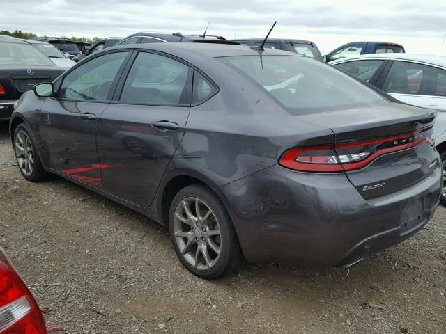 1C3CDFBB7FD243734 - 2015 DODGE DART SXT GRAY photo 3