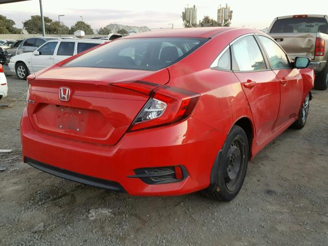 2HGFC2F54GH529670 - 2016 HONDA CIVIC LX RED photo 4