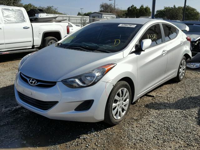 KMHDH4AE8CU361948 - 2012 HYUNDAI ELANTRA GL SILVER photo 2