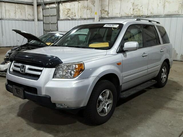 2HKYF18646H548112 - 2006 HONDA PILOT EX SILVER photo 2