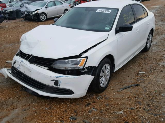 3VW1K7AJ3DM255207 - 2013 VOLKSWAGEN JETTA BASE Սպիտակ լուսանկար 2