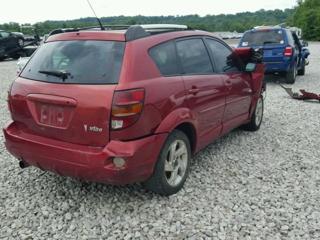 5Y2SL62864Z443986 - 2004 PONTIAC VIBE MAROON photo 4