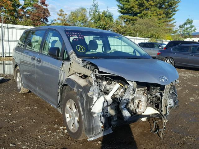 5TDZK3DC6ES454314 - 2014 TOYOTA SIENNA BAS SILVER photo 1