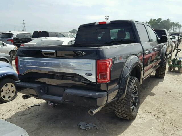 1FTEW1EFXHFA83663 - 2017 FORD F150 SUPER BLACK photo 4