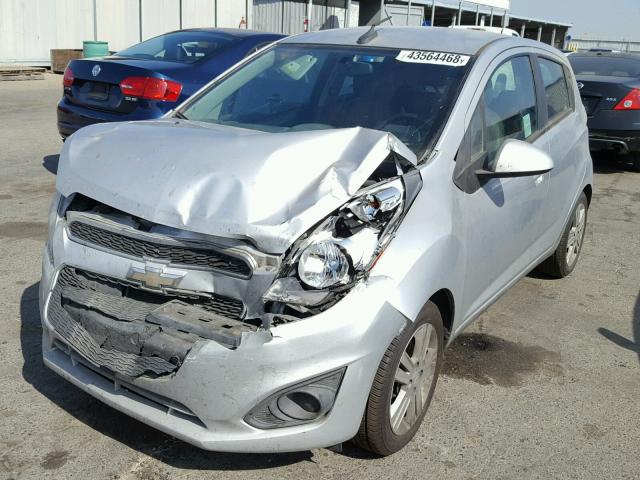 KL8CD6S95DC620615 - 2013 CHEVROLET SPARK 1LT SILVER photo 2