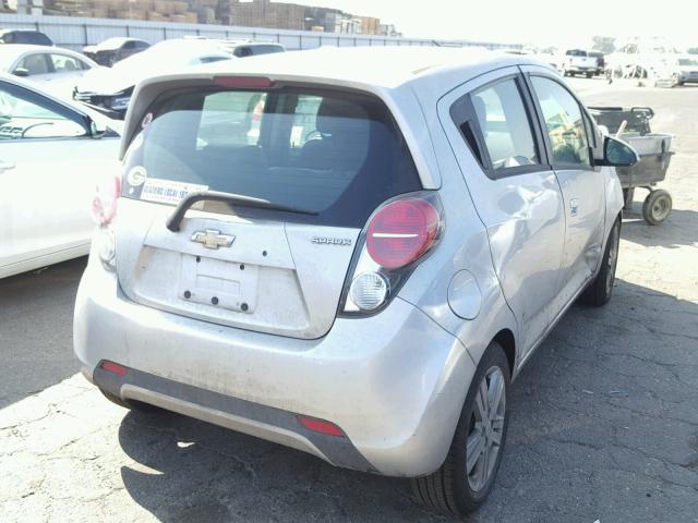 KL8CD6S95DC620615 - 2013 CHEVROLET SPARK 1LT SILVER photo 4