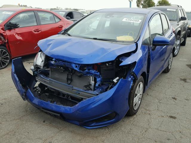 3HGGK5H52JM704755 - 2018 HONDA FIT LX BLUE photo 2