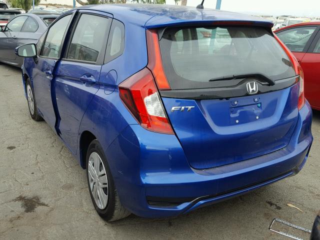 3HGGK5H52JM704755 - 2018 HONDA FIT LX BLUE photo 3