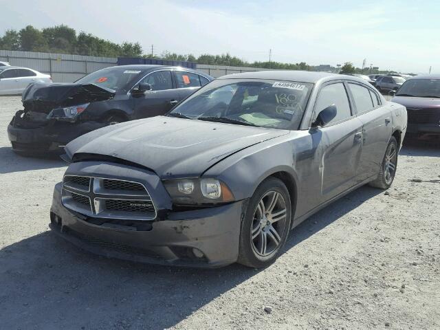 2C3CDXHG5CH180639 - 2012 DODGE CHARGER SX GRAY photo 2