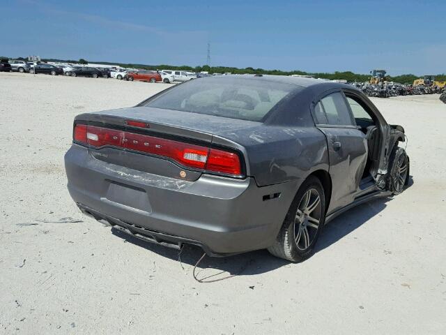 2C3CDXHG5CH180639 - 2012 DODGE CHARGER SX GRAY photo 4