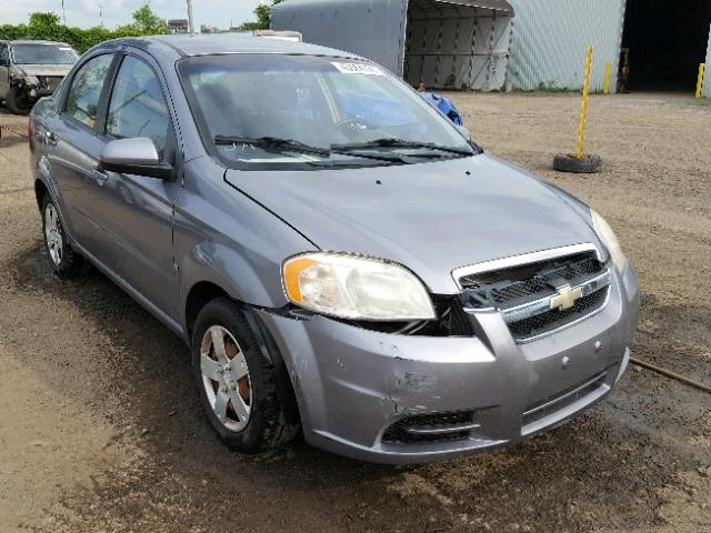 KL1TV55E09B391224 - 2009 CHEVROLET AVEO LS GRAY photo 1